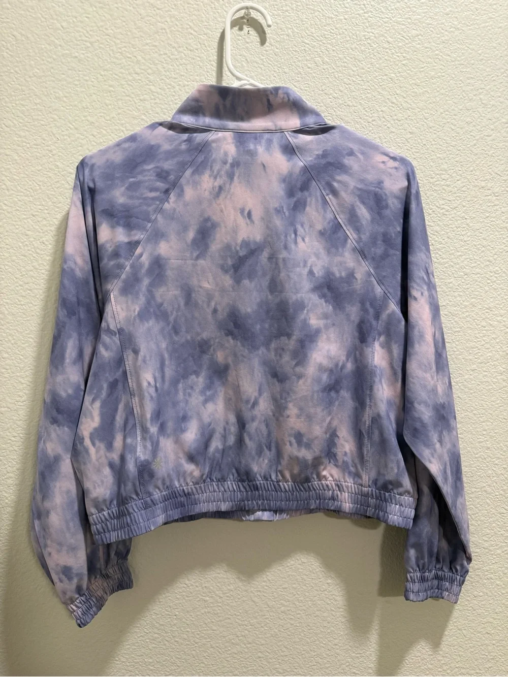 Athleta Girl Lavender & Light Tie-Dye Bomber Jacket